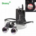 Dental 2.5/3.5X Binocular Loupe Surgery Magnifier with Headlight LED Light  6