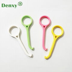 Denxy Orthodontic Invisible Braces Remover Tool Colorful Plastic Hook