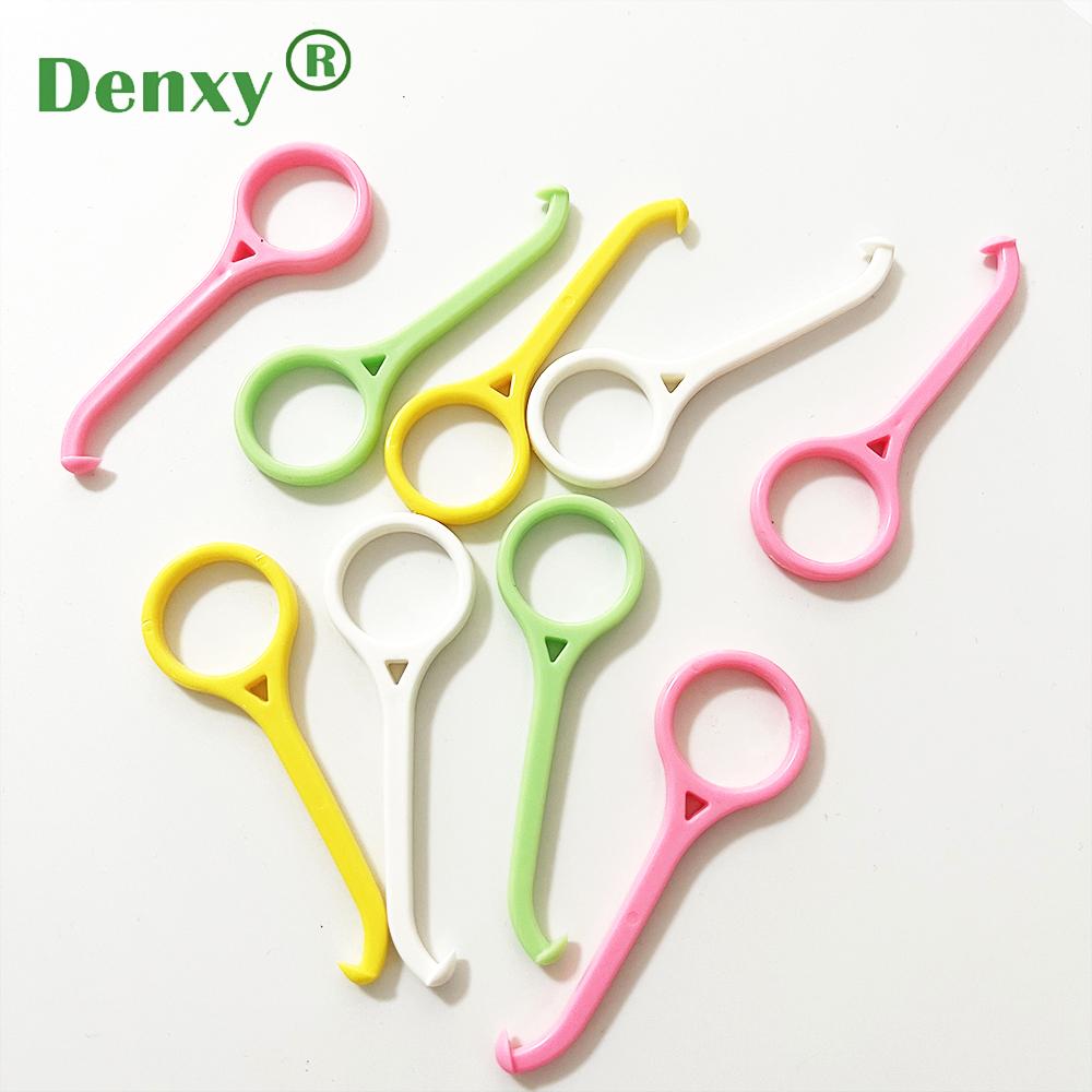 Denxy Orthodontic Invisible Braces Remover Tool Colorful Plastic Hook 2