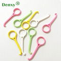 Denxy Orthodontic Invisible Braces Remover Tool Colorful Plastic Hook
