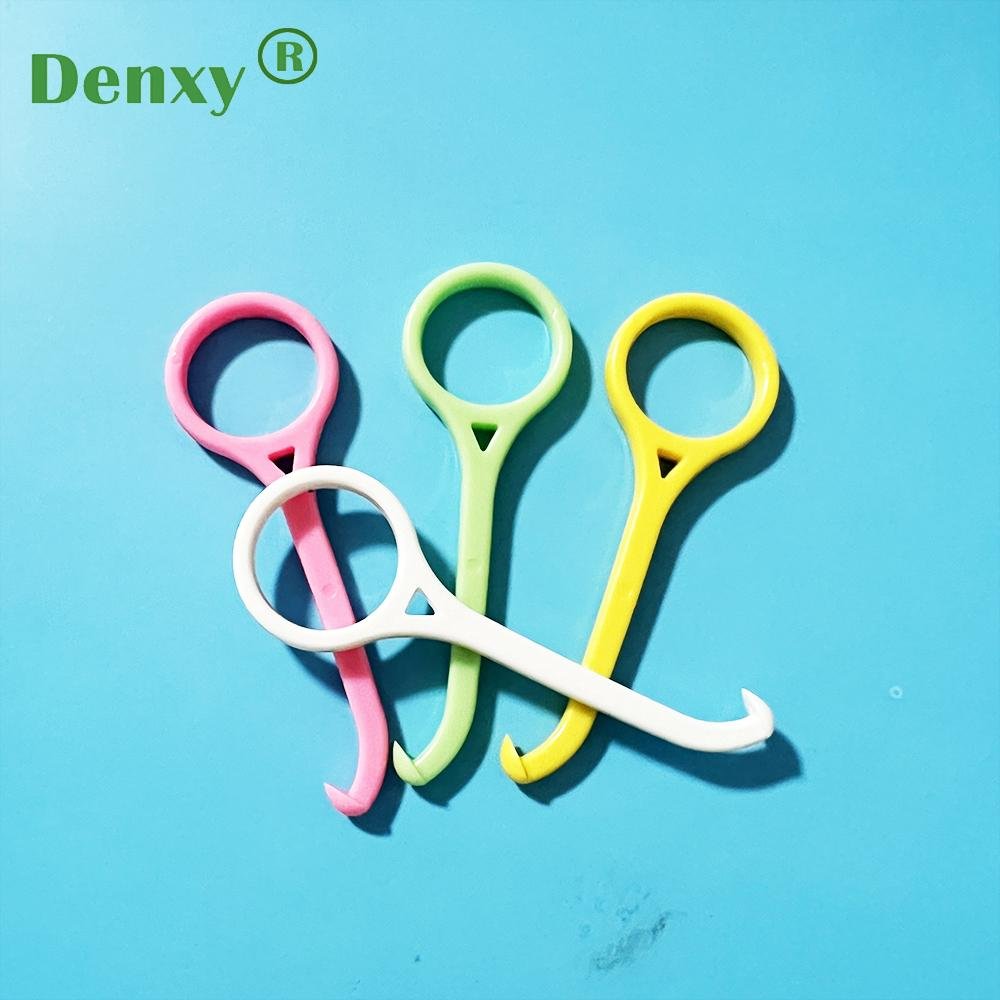 Denxy Orthodontic Invisible Braces Remover Tool Colorful Plastic Hook 5