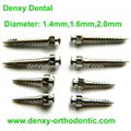 Dental mini implant orthodontic screw system