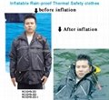 Multifunctional automaticall inflation safety clothes