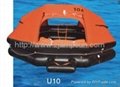 throw over type inflatable liferaft for yacht type U 