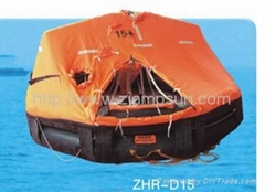 Davit launching mounting Type Inflatable Liferaft d15