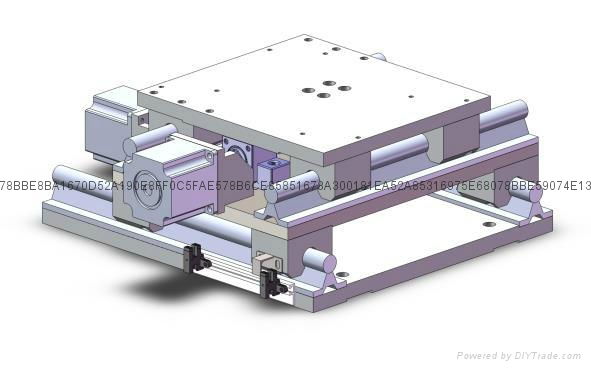 self-lubricating oil-free XY cross slide platform