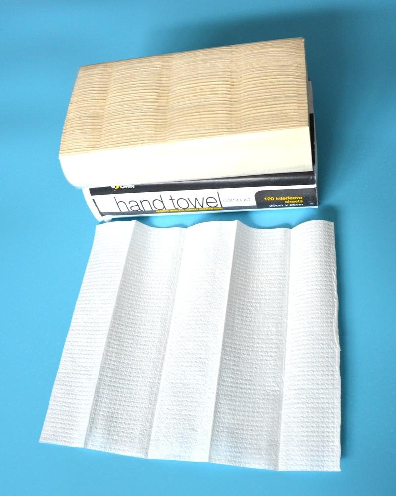 1ply 120sheets embossed Compact towel Paper Towels