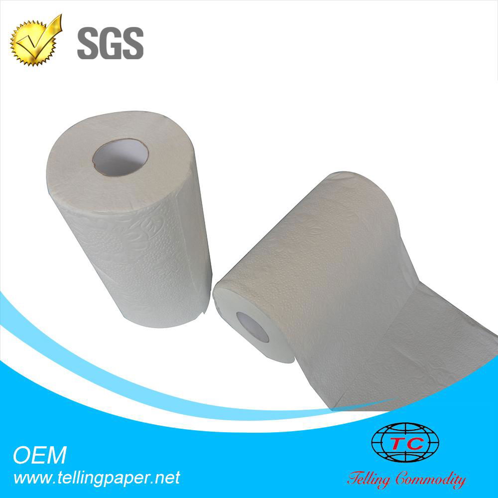 1ply 100m ROLL Towel hand towel paper bleached white or unbleached natural 2