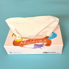 2ply 100sheets soft tissue paper custom printed paper facial tissue box 