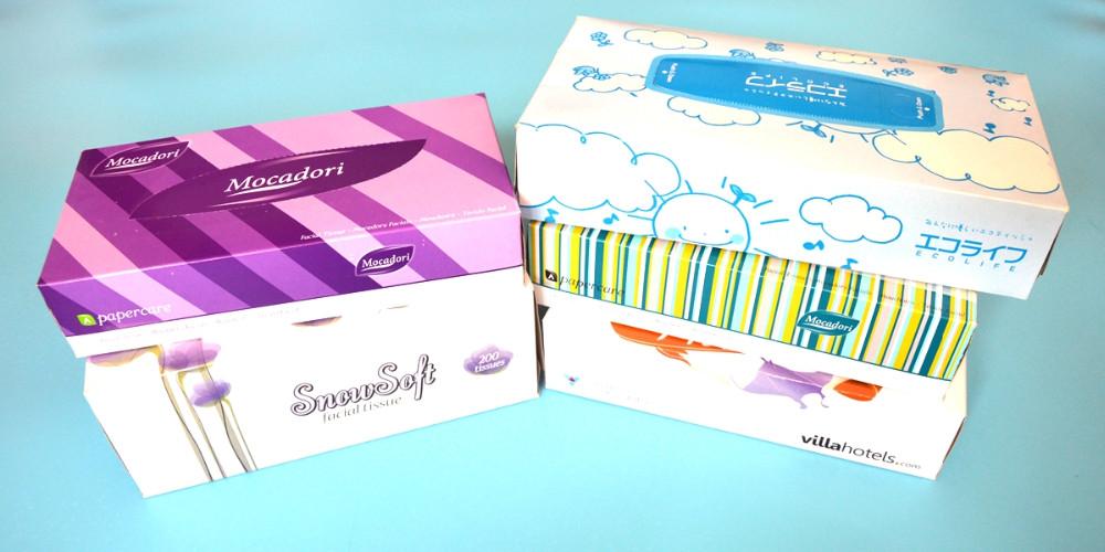 2ply 100sheets soft tissue paper custom printed paper facial tissue box  3