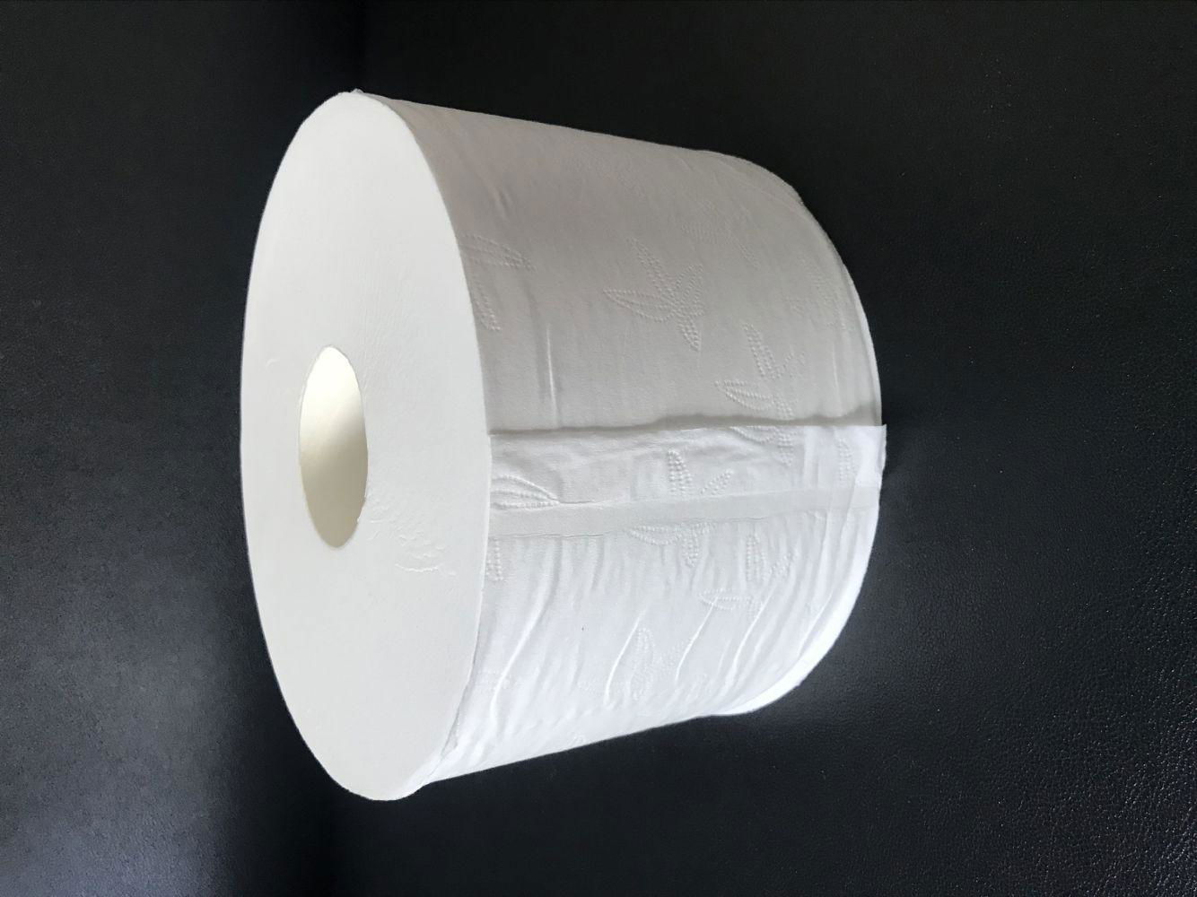 3ply 500m High quality wood pulp white center feed jumbo roll toilet paper 2