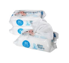 80sheets OEM Wholesale Sensitive Baby Wet Wipes