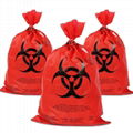 Red Yellow Customized Autoclave Plastic Biohazard Garbage Bag Medical Waste Bag 