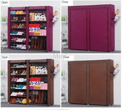 6 layer shoe rack with fabric cover