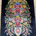 2x3 Handmade Silk Persian Area Rug With Floral 2