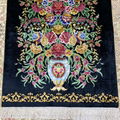 2x3 Handmade Silk Persian Area Rug With Floral 4