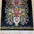 2x3 Handmade Silk Persian Area Rug With Floral