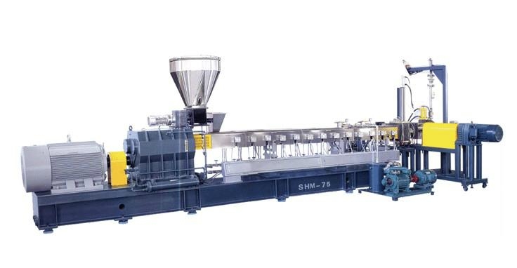 The parallel double screw extruder 4