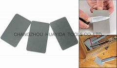 Credit card size sharpening stone