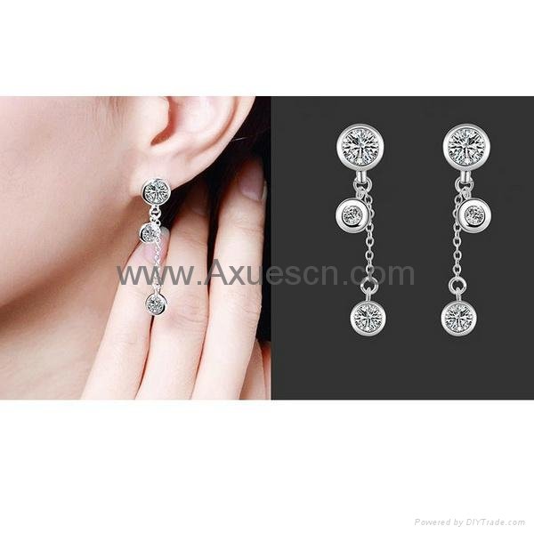 925 silver charm earrings,sterling silver jewelry wholesale 2