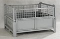 Mesh stillage,foldable metal container