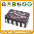 Rectangular truffle cookie tin box