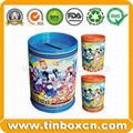 Metal tin coin bank with lock saving money box 5