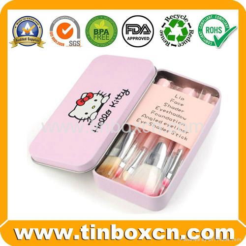 Rectangular cosmetic tin box makeup perfume tin container 4