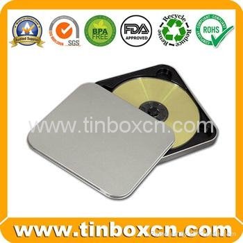 Metal tin CD case DVD tin box with zipper for gifts 3