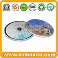 Round CD tin