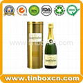 Wine tin box whisky tin container vodka