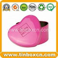 Food packaging heart-shaped metal tin for chocolate candy tin box  1