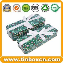 Christmas tin box