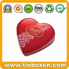 Lindt Heart Tin Chocolate Box BR1505 Manufacturer