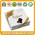 Belguim Square Chocolate Tin Box BR1508