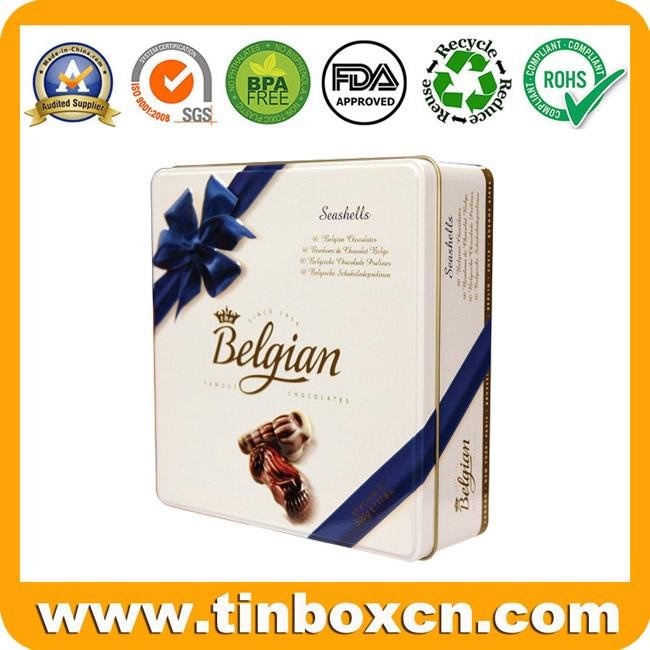 Belguim Square Chocolate Tin Box BR1508 Factory 2