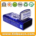 Mint tin box with hinged lids