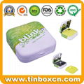 Hinge sweets tin with plastic insert