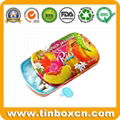 Sliding candy tin box