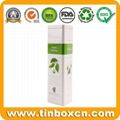 Trigonal Tea tin caddy canister box
