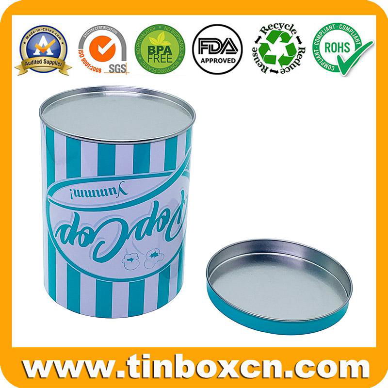 0.5 Gallon Metal Popcorn Tin Can Container 4