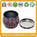 China factory 3.5 oz metal tin travel candle can for cosmetics 2