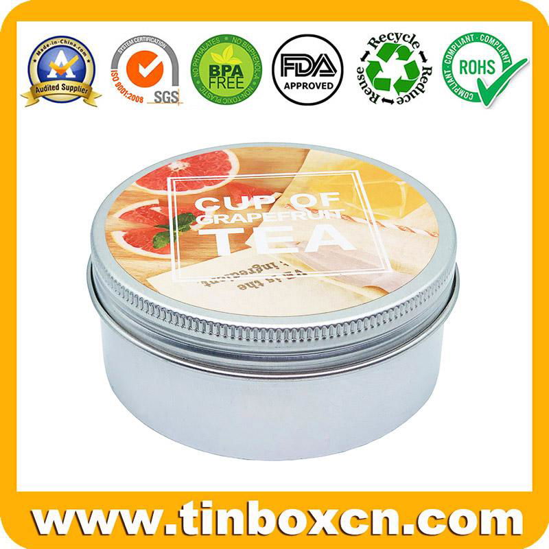 5ml 10ml 15ml 25ml 30ml 50ml Wax Cosmetics Screw Metal Tin Aluminum Jar 4