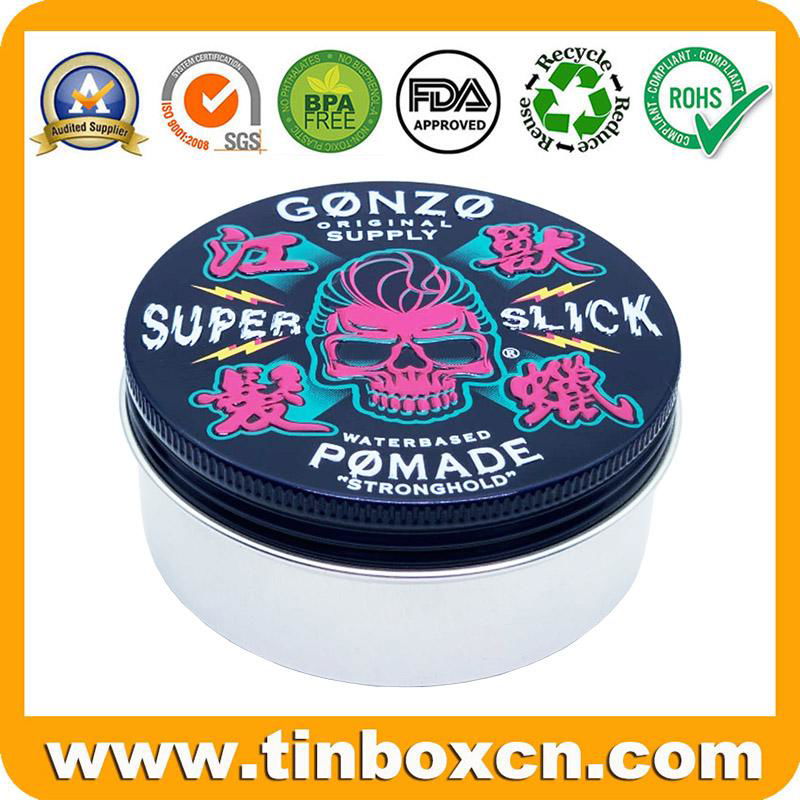 5ml 10ml 15ml 25ml 30ml 50ml Wax Cosmetics Screw Metal Tin Aluminum Jar 3