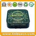China Supplier Custom Square Child Resistant Safety Closure Lock CR Tin Box