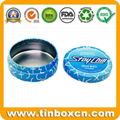 Customized Round Metal Can Child Resistant Safe Proof Lock Candy Mint Tins 4