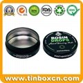 Round Metal CR Packaging Box Child Resistant Children Safety Lock Candy Mint Tin 4