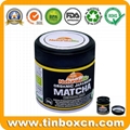 Welded Food Can Packaging 30g Matcha Tea Powder Tin with Seal Screw Top