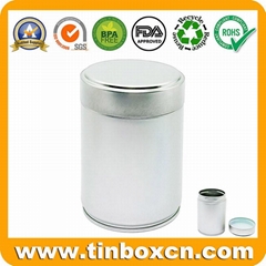 Chinese Factory Screw Airtight Green Tea Can Matcha Powder Tin Container