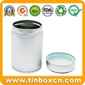 Chinese Factory Screw Airtight Green Tea Can Matcha Powder Tin Container